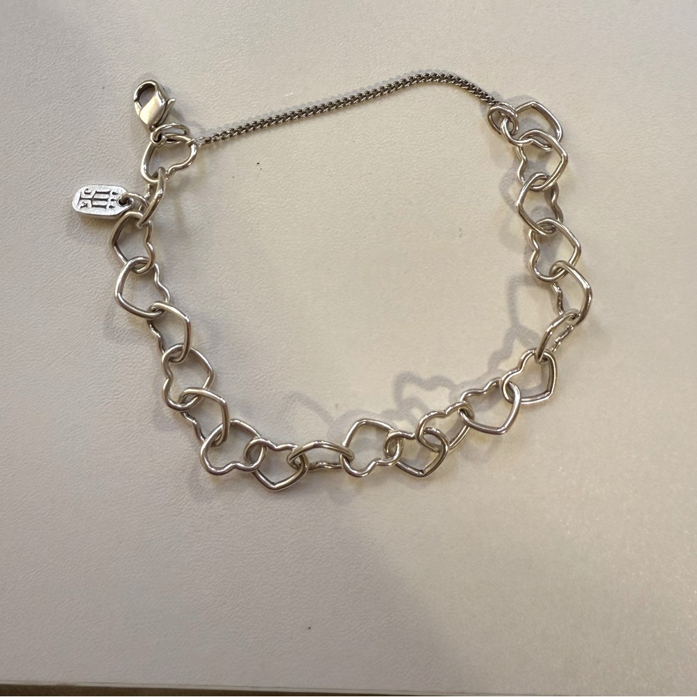 James Avery Connected Hearts Charm Bracelet- Medium